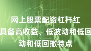网上股票配资杠杆　　红利策略具备高收益、低波动和低回撤特点